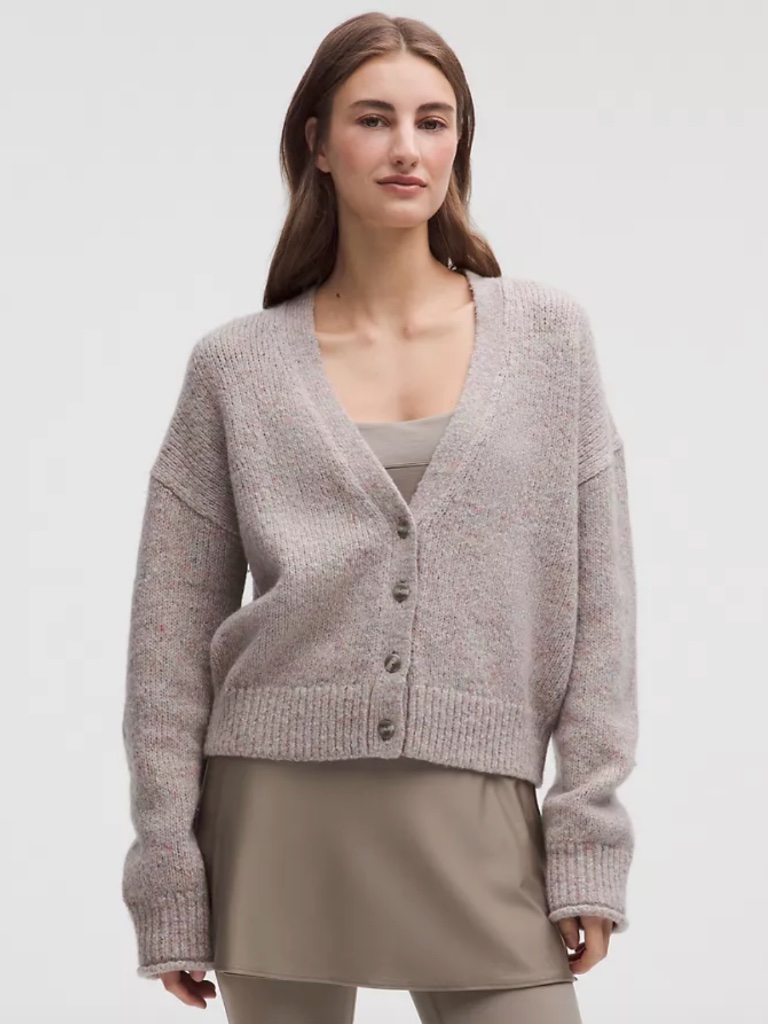 Wool-Blend Button-Up Cardigan, L | Lululemon